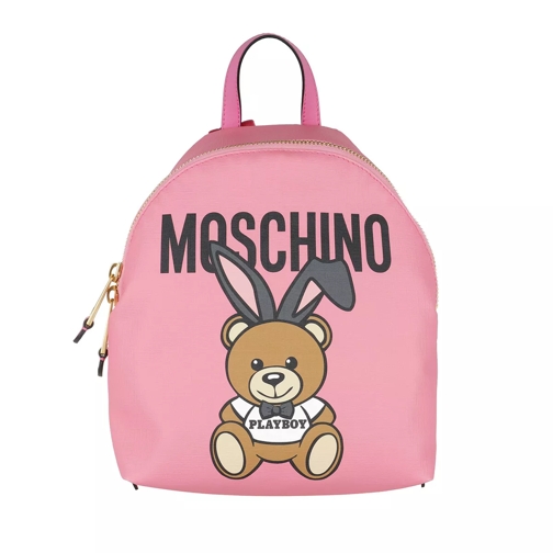 Moschino Playboy Bear Backpack Rosa Rucksack