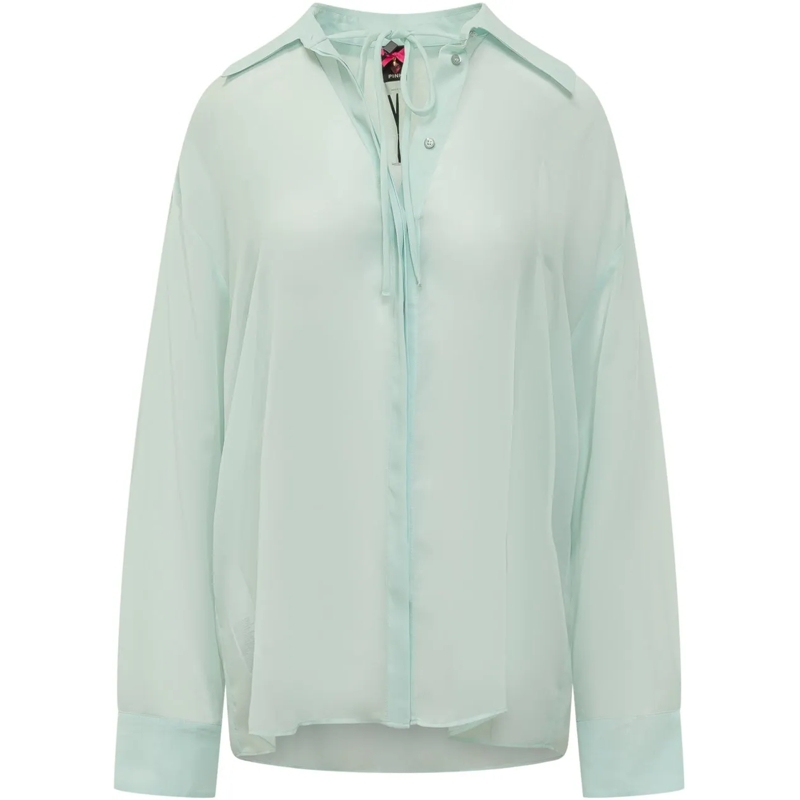 Pinko Chemisier Camicia Ananas grün