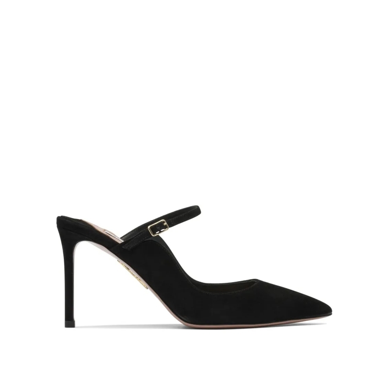 Aquazzura Pumps Pointed Toe Pumps With Ankle Strap Black