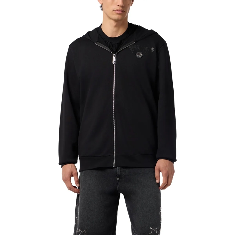 Philipp Plein Top Kapuzen-Sweatjacket Greatness schwarz(Image 3)