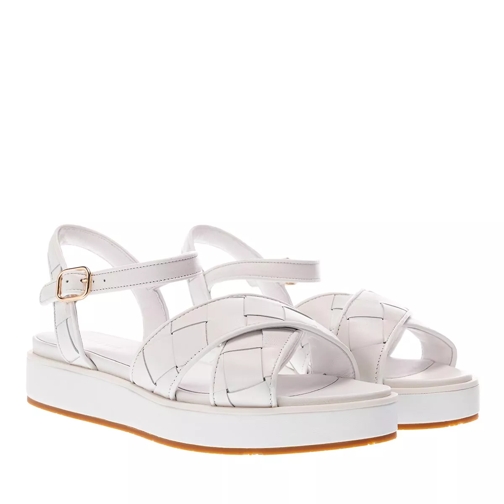 What For Daisy Plattform Sandals  White Sandalo con cinturino