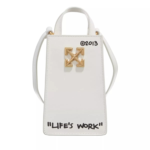 Off-White Jitney Ns Phone Bag Quote White A Black Handytasche
