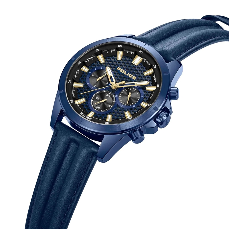 Police Automatikuhr Quarzuhr Malawi blau(Image 2)