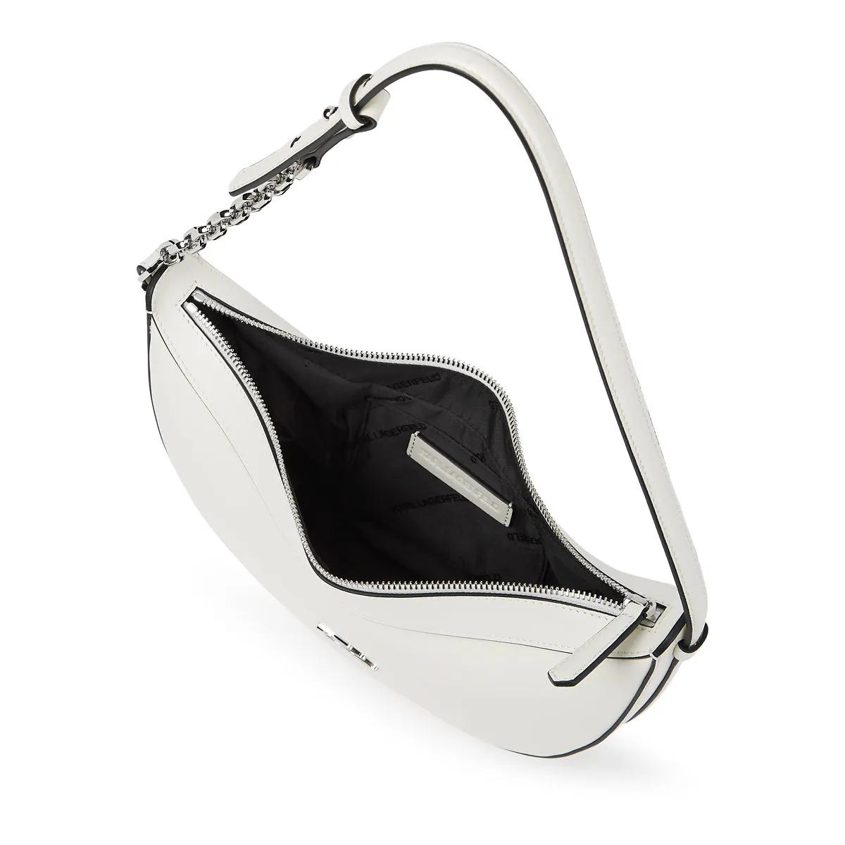 Thumbnail - Karl Lagerfeld Hobo Bags - K/Autograph kleine Mondtasche - Gr. unisize - in Weiß - für Damen