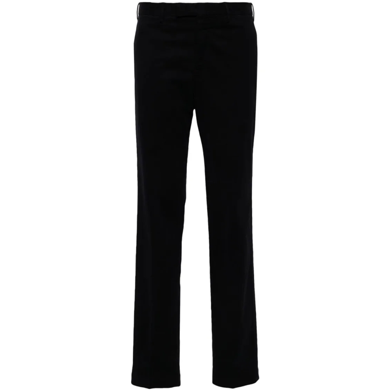 Pt Torino Pantalon de costume Tailored Modal-Cotton Trousers With Classic Silhou Black