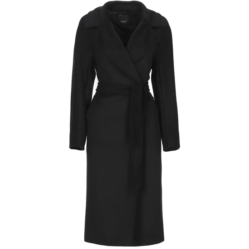 Max Mara Veste de transition Coats Black schwarz