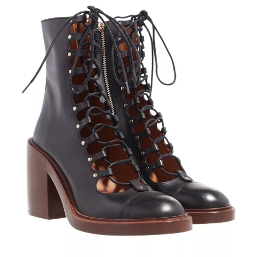 Chloé May Ankle Boots Black Schnürstiefel