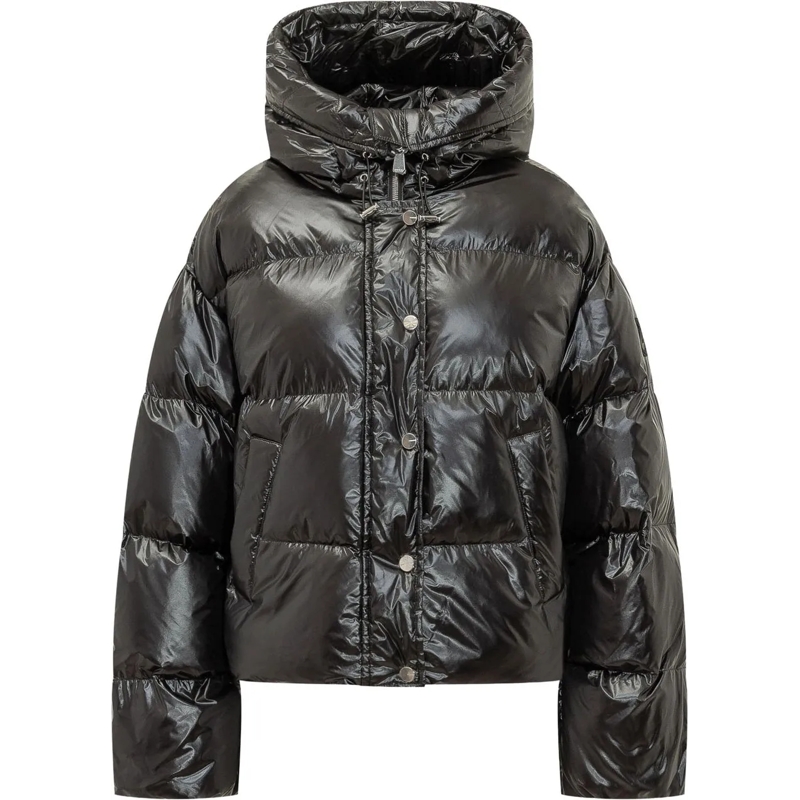 Pinko Daunenjacke Giacca Impasto Trapuntata con Cappuccio schwarz