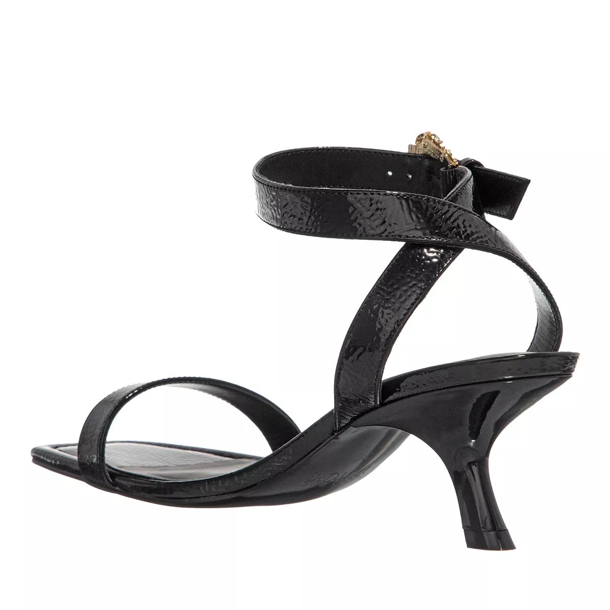 Versace black hot sale strappy heels