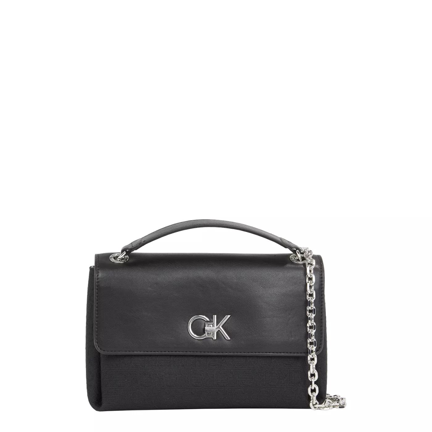 Calvin Klein Crossbody Bags - Calvin Klein Re-Lock damen Umhängetasche Schwarz K - Gr. unisize - in Schwarz - für Damen