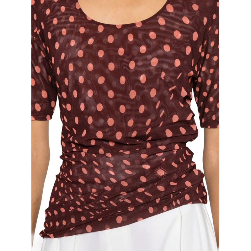 Stella McCartney T-shirt Top Bordeaux braun(Image 5)