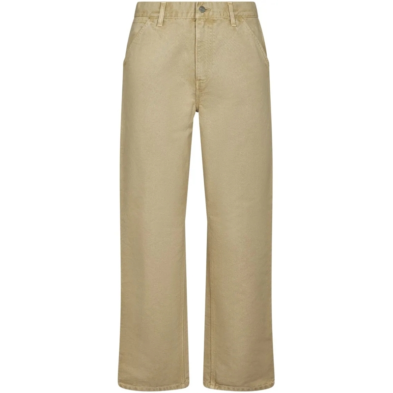 Carhartt Wip Jeans Relaxed Fit Straight Leg Trousers In Durable Organ Neutrals