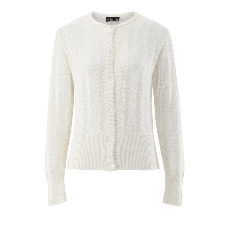 VAN LAACK Strickjacke Jacke Uni beige