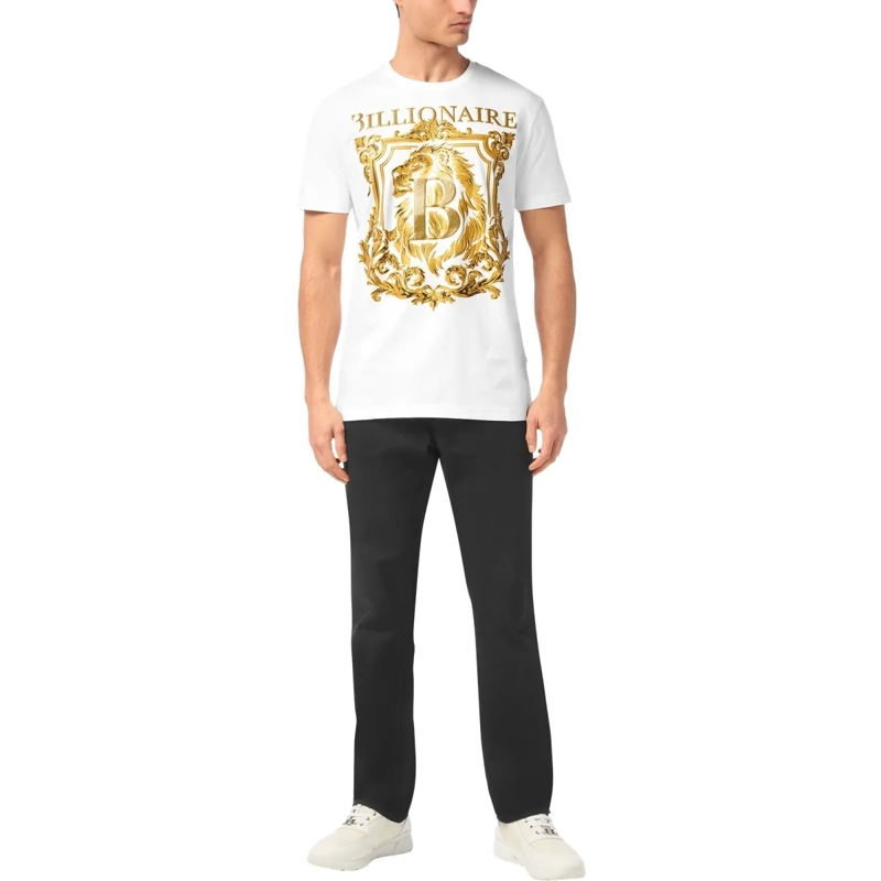 BILLIONAIRE T-Shirt T-Shirt Rundhalsausschnitt Ss Lion weiss(Image 3)