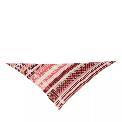 Lala Berlin Triangle Goober Reddish Stripes Sciarpa in cashmere