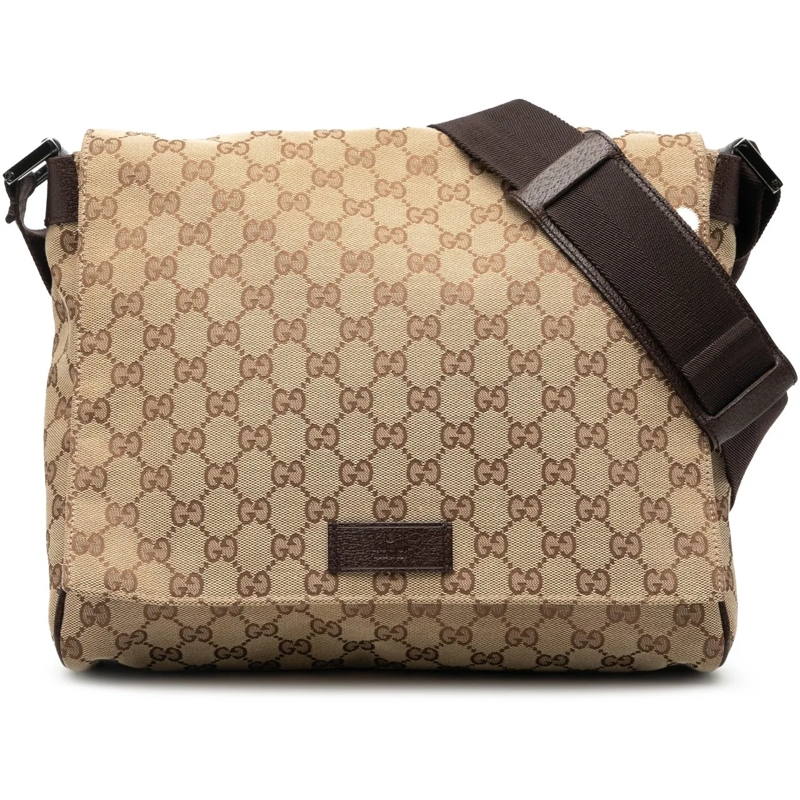 Gucci Schultertasche GG Canvas Messenger Bag braun