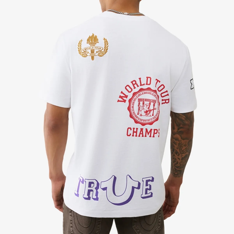 True Religion T-Shirt T-Shirt EMBROIDERY weiss(Image 4)