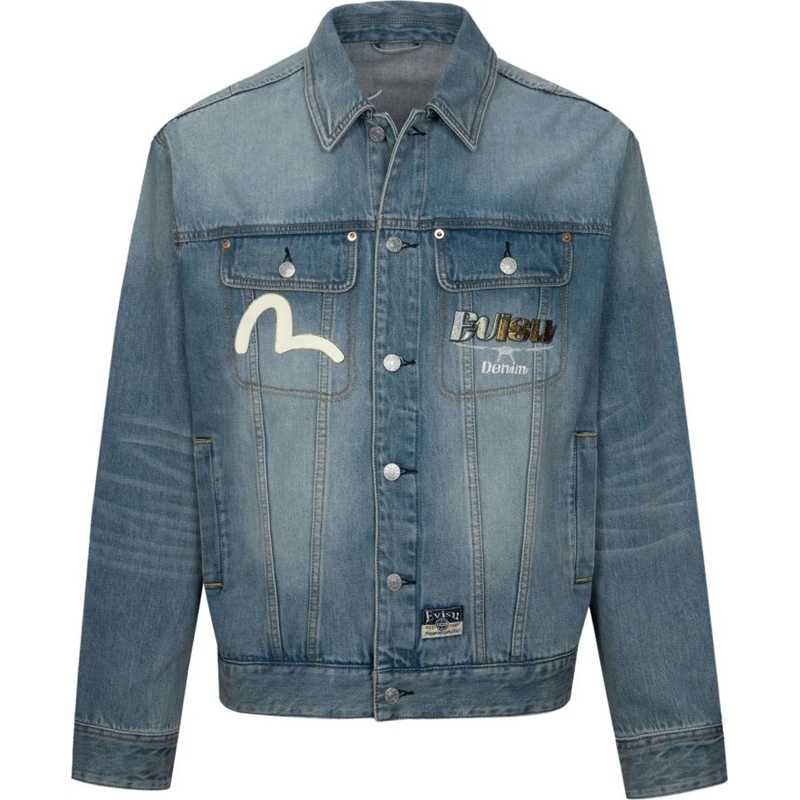 EVISU Donsjas Coats Blue blau