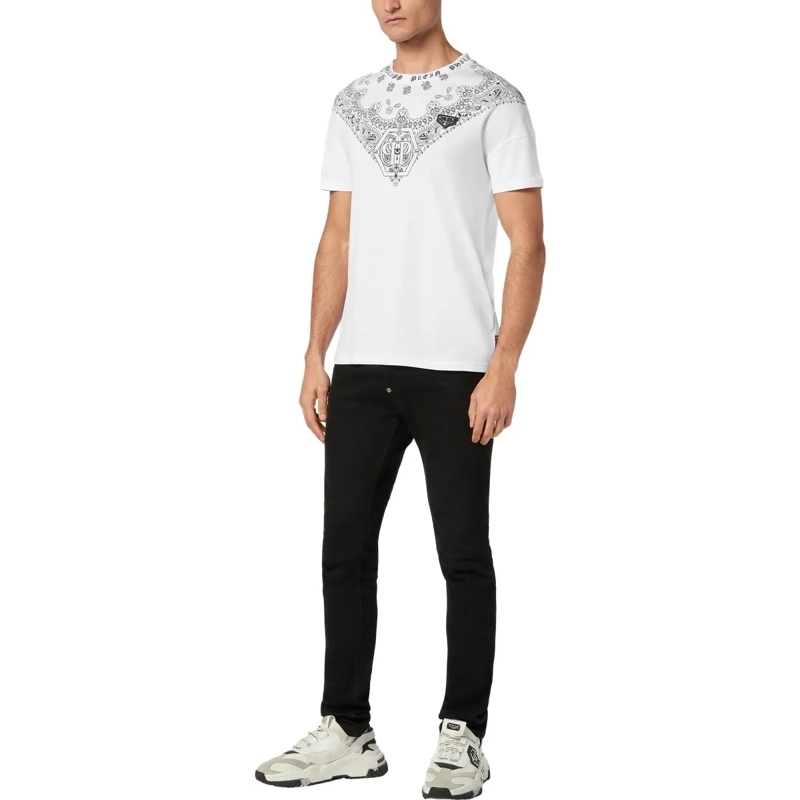 Philipp Plein T-Shirt T-Shirt Paisley weiss(Image 5)