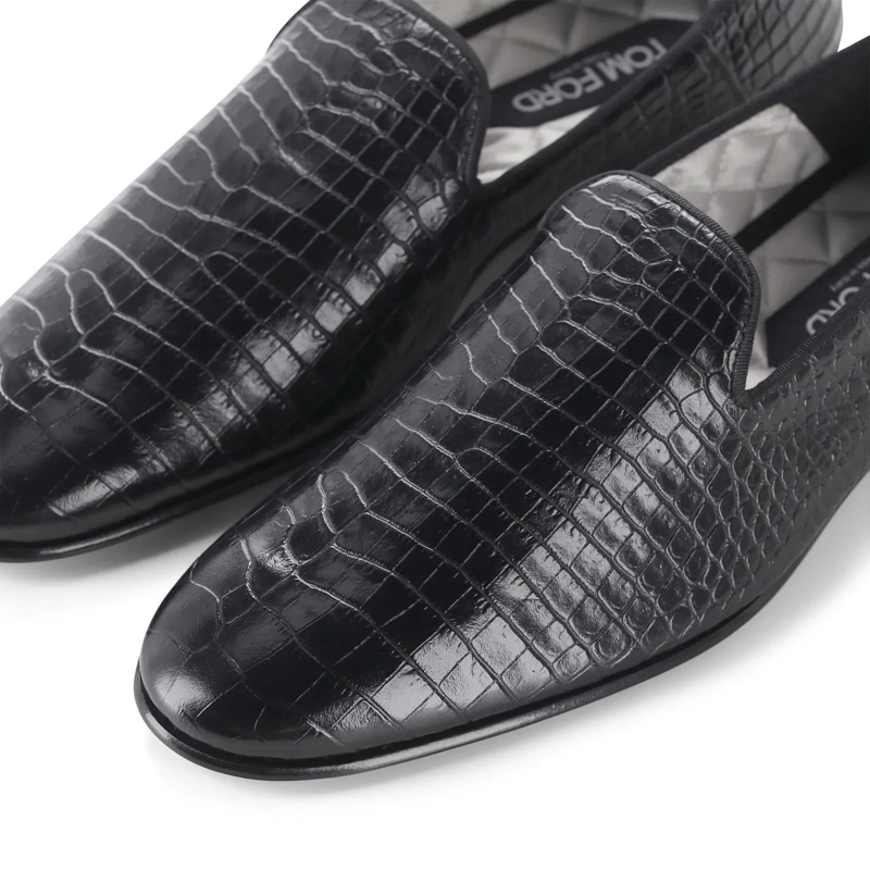 Tom Ford Veterschoenen Loafers aus Leder schwarz(Image 3)