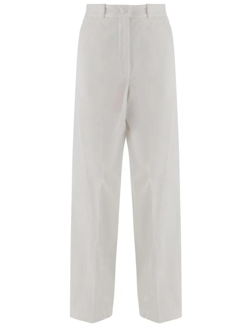 Thumbnail - QL2 Quelledue - Stretch Cotton Pants - Größe 38 - white