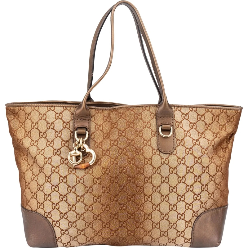 Gucci Schultertasche Gucci GG Monogram Charmy Handbag braun
