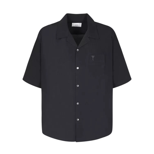 AMI Paris Short Sleeves Shirts Black 