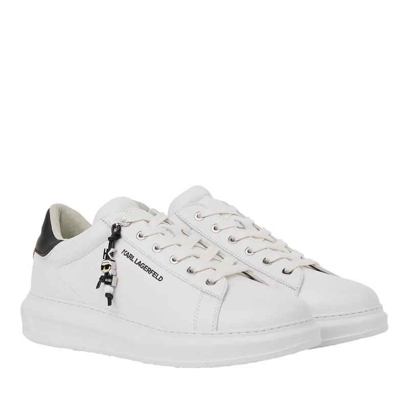 Karl Lagerfeld Low-Top-Sneaker Kapri Ikon Sneakers mit Anhänger weiss