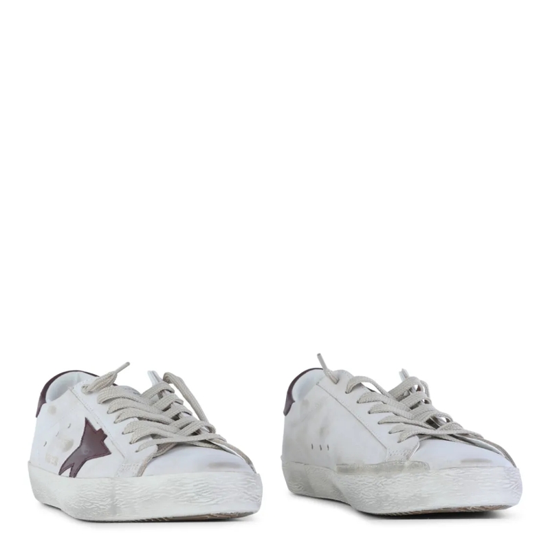 Golden Goose Low-Top-Sneaker Distressed White Leather Sneakers White(Image 4)