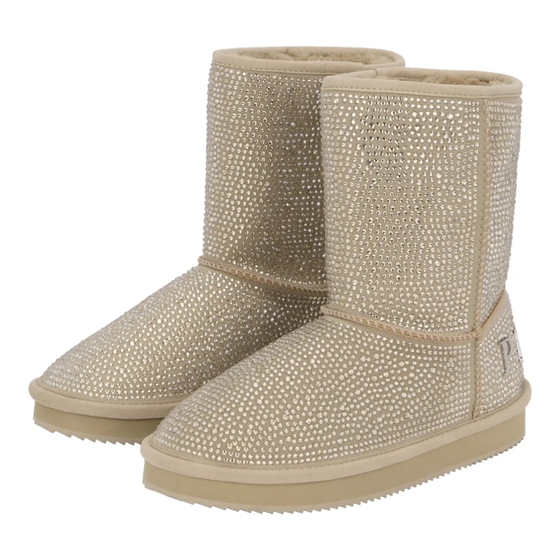 Philipp Plein Stiefel Stiefel Mid Flat Verziert beige