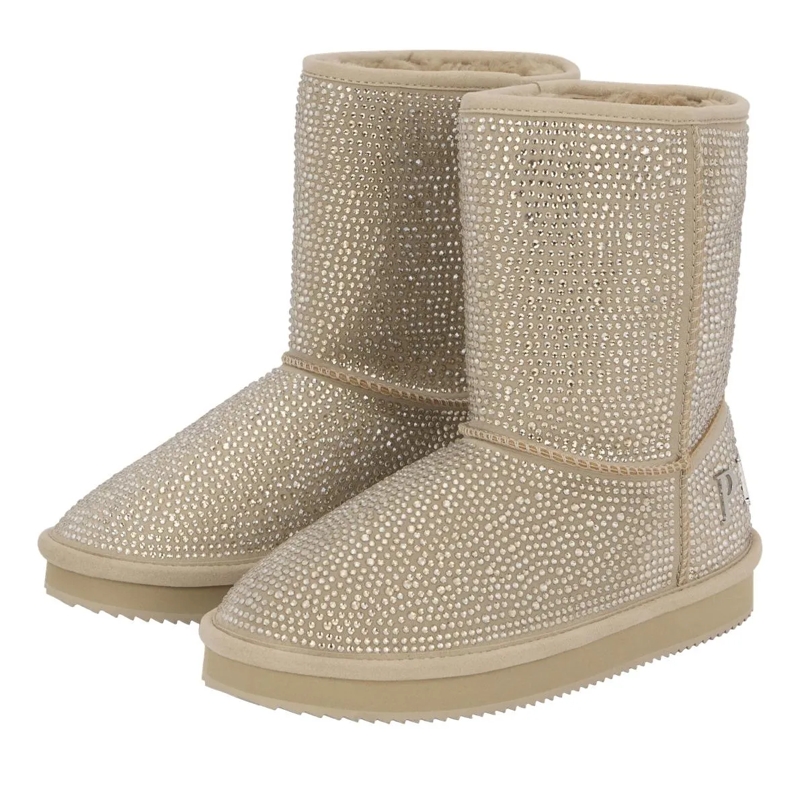 Philipp Plein Stiefel Stiefel Mid Flat Verziert beige