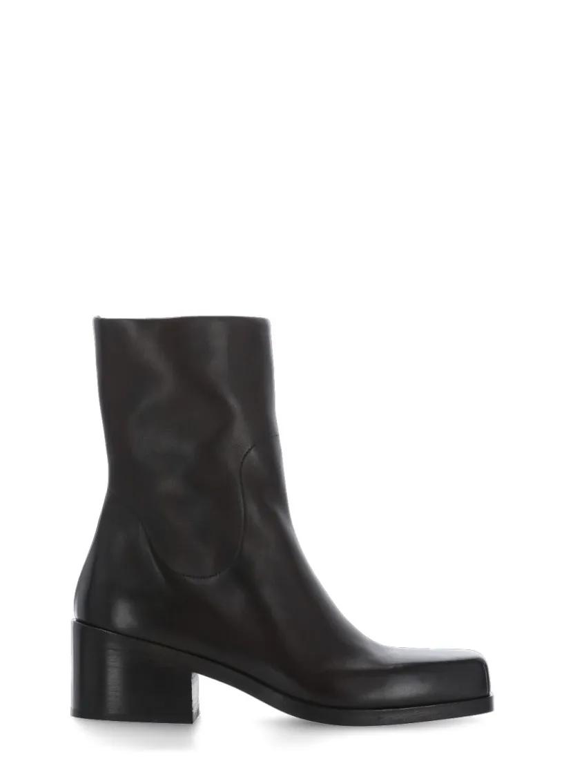 Marsèll Stiefel - Leather Ankle Boots - Gr. 37,5 (EU) - in Schwarz - für Damen