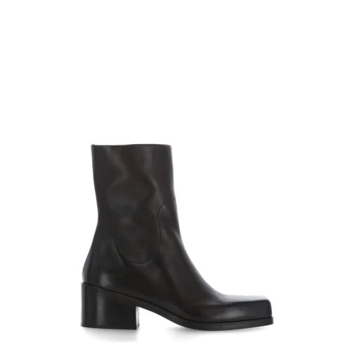 Marsèll Leather Ankle Boots Black Laars