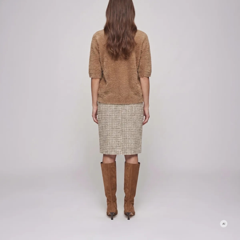 Marc Aurel  Pullover- Rundhals- überschnittene Schulter- f beige(Image 4)
