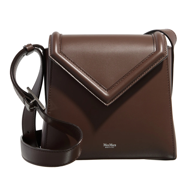 Max Mara New MM Bag Marrone Scuro Sac a bandouliere