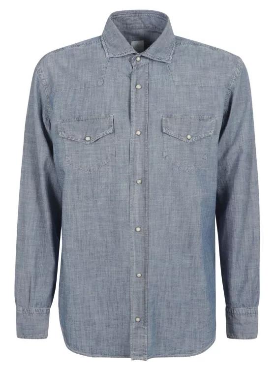 Eleventy - Denim Shirt - Größe S - blue