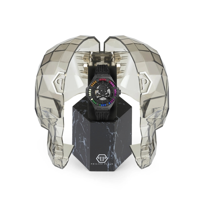 Philipp Plein Quarzuhr Quarz-Analoguhr Plein $Keleton Royal schwarz(Image 5)