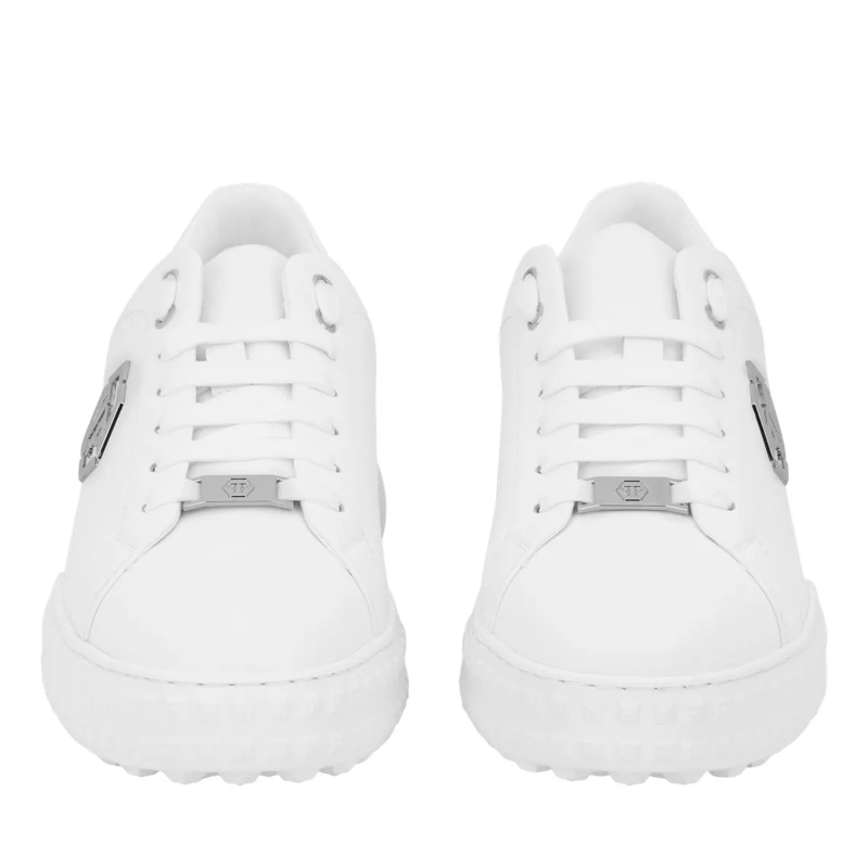 Philipp Plein Low-Top-Sneaker Lo-Top Turnschuhe Hexagon weiss(Image 4)