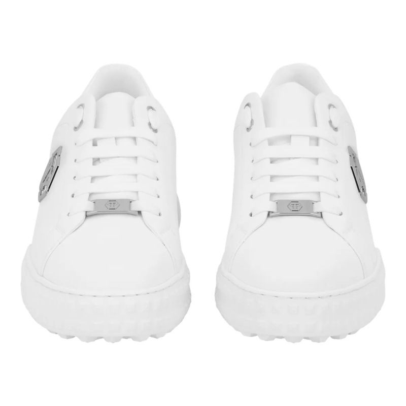 Philipp Plein Low-Top-Sneaker Lo-Top Turnschuhe Hexagon weiss(Image 2)