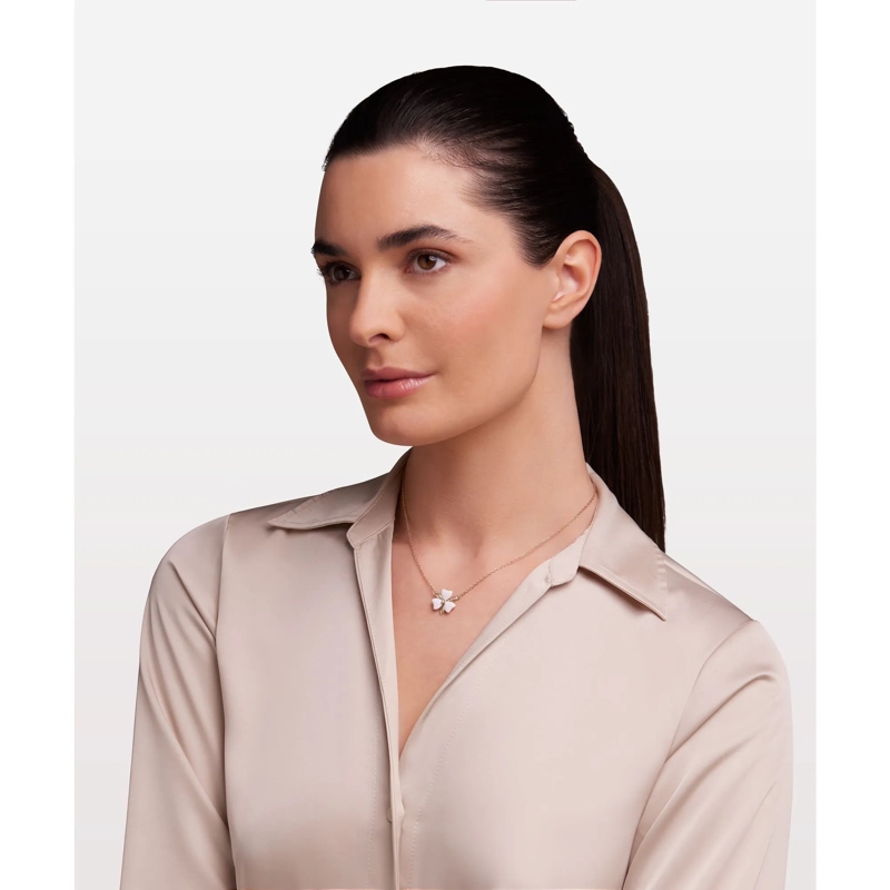 Furla Mittellange Halskette Halskette Furla Flora weiss(Image 2)