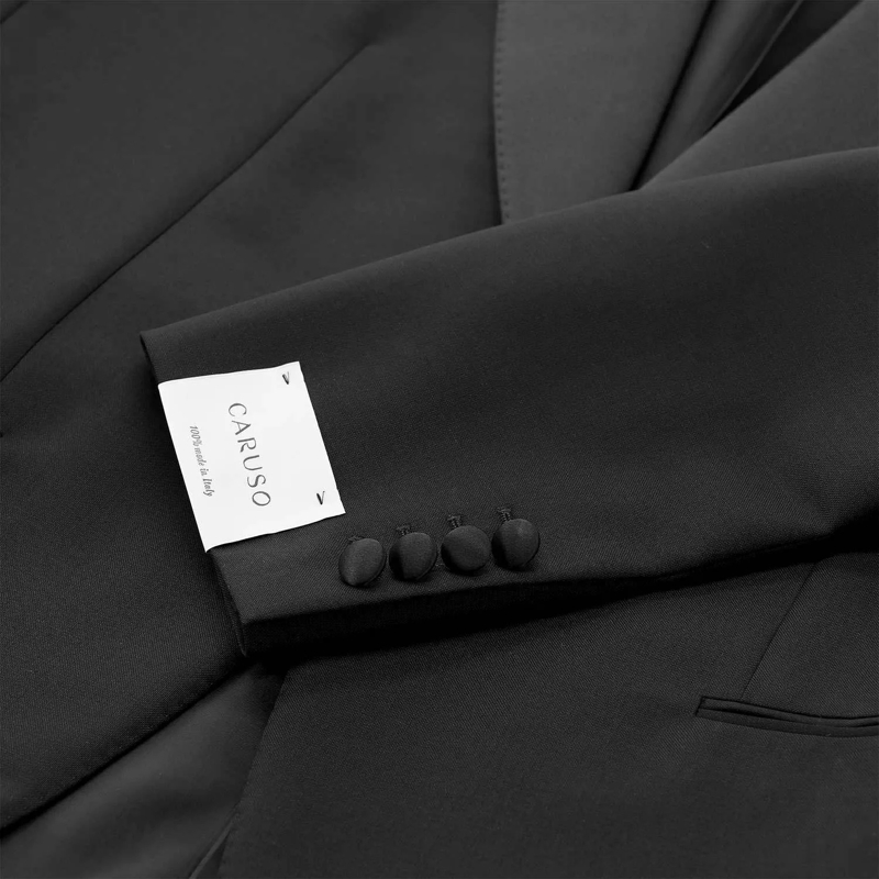 Emanuela Caruso Blazer Smoking Norma aus Wolle schwarz(Image 14)