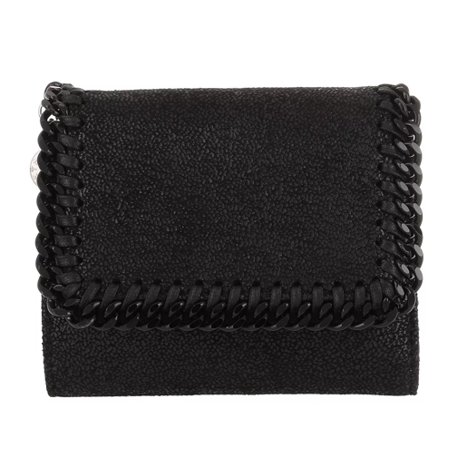Stella McCartney Small Flap Wallet Black Portemonnaie mit Überschlag