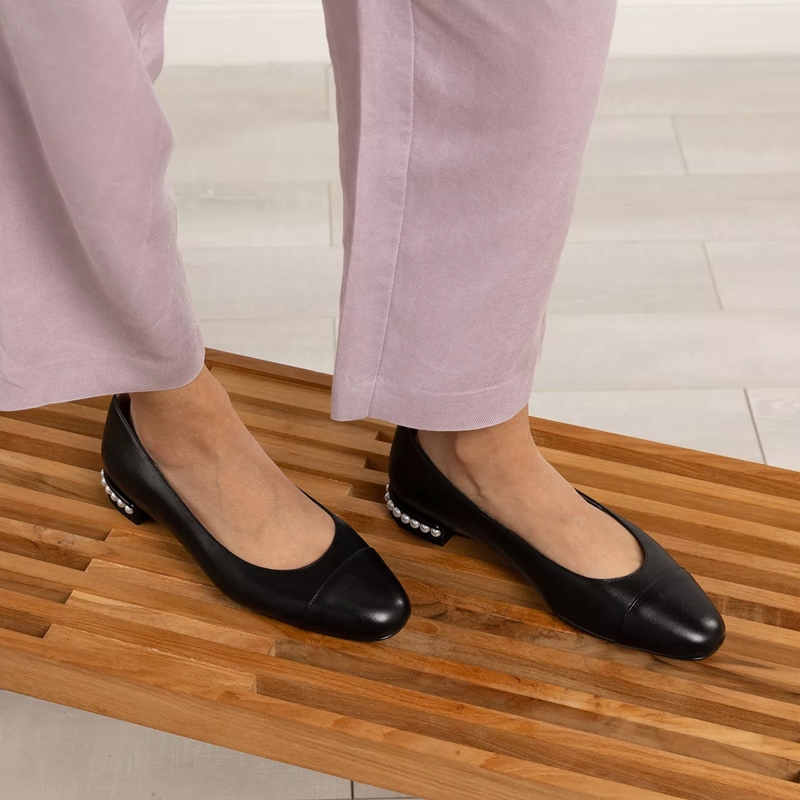 Stuart Weitzman Ballerinas Pearl Flat Black(Image 2)