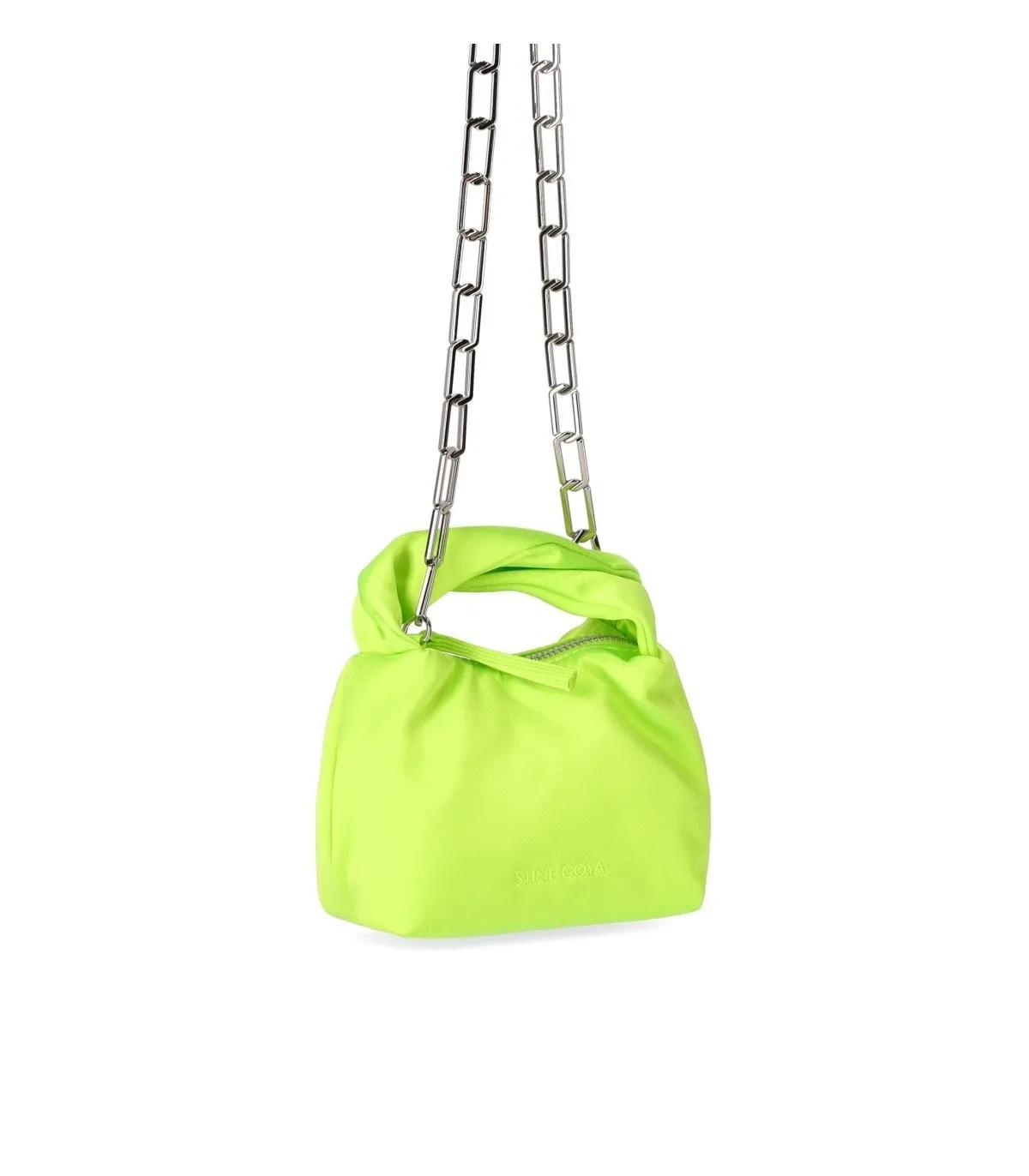 Stine Goya Crossbody bags ZIGGY SATIN LIMONENGRÜNE MICRO TASCHE in groen