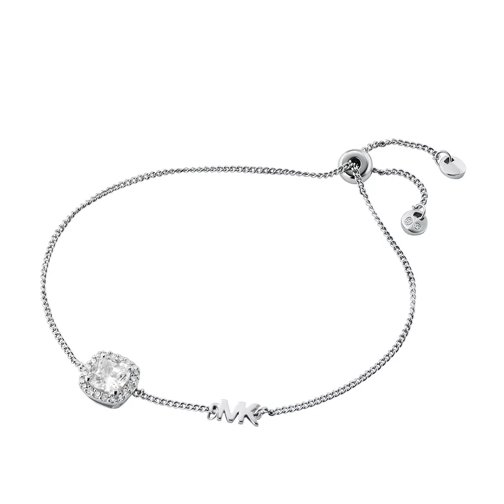 Michael Kors Brilliance Sterling Silver Cushion Cut Bracelet Silver Armband