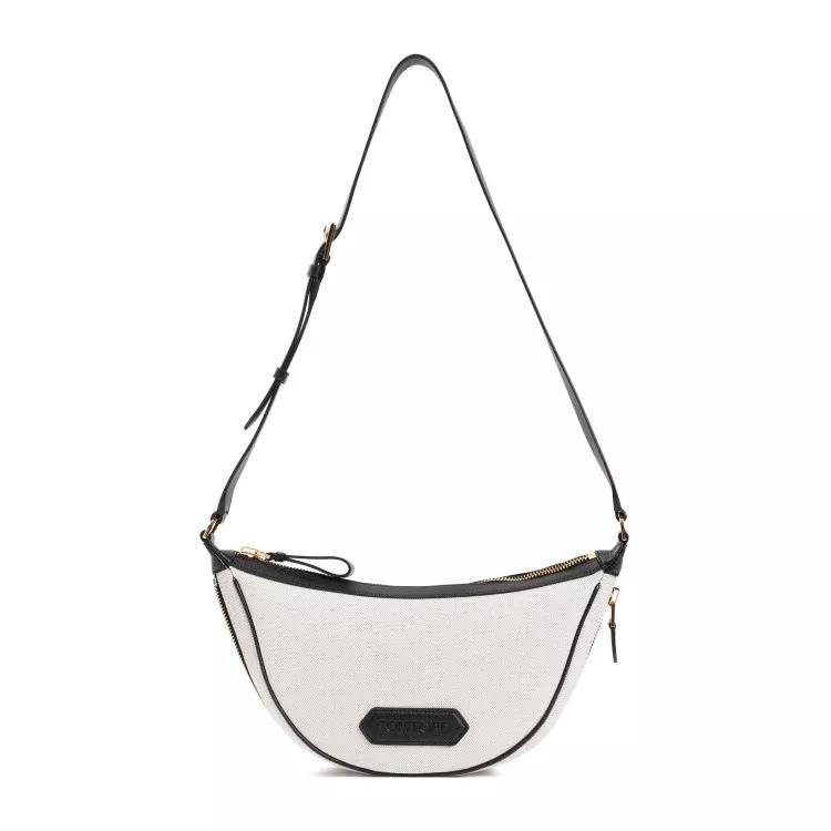 Tom Ford Shopper - Messenger Beige Black Cotton Shoulder Strap - Gr. unisize - in Weiß - für Damen