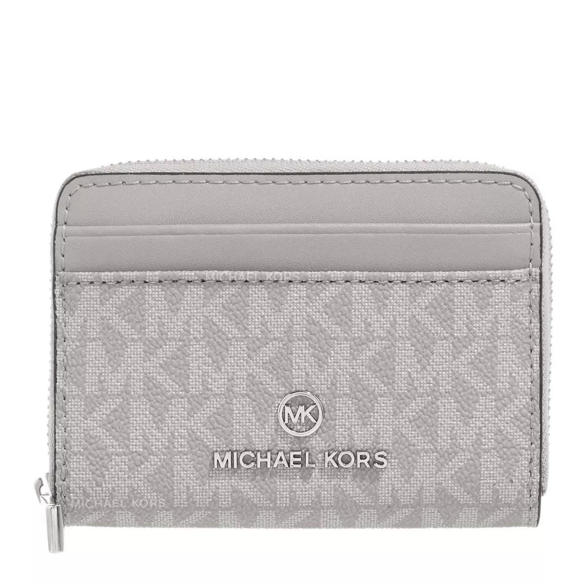 Pearl gray michael online kors wallet