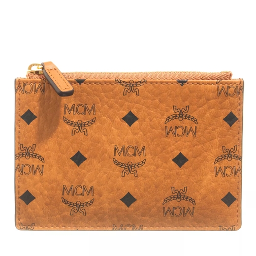 MCM Aren Card Case Cognac Kartenhalter
