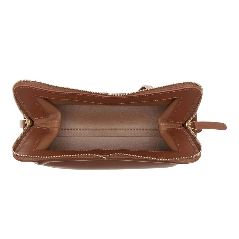 Mansur Gavriel Crossbody Bag Mini Frame Shoulder Bag In Brown Leather Brown(Image 9)