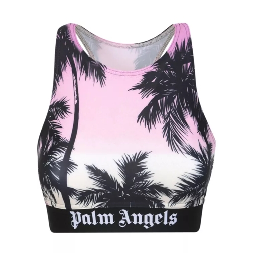 Palm Angels Sunset Print Stretch Top Purple 
